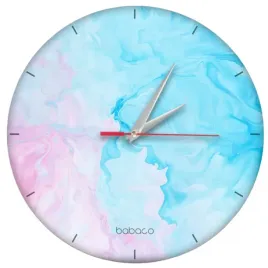 zegar-scienny-matowy-abstrakt-wielokolorowy