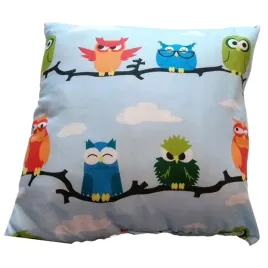 poduszka-simply-sowy-kolorowe-sowki-40x40