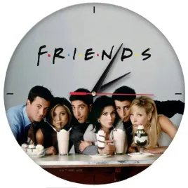 zegar-scienny-matowy-friends-wielobarwny