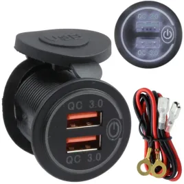 gniazdo-ladowania-qc-2x-usb-3-0a-quick-charge-bial