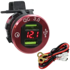 gniazdo-ladowania-usb-qc-3-0a-woltomierz-czerwony