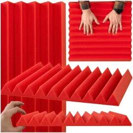pianki-akustyczne-kliny-wygluszajace-arbuzowe-5cm-trojkaty-panel-scienny