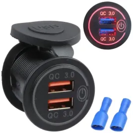 gniazdo-ladowania-qc-2x-usb-3-0a-quick-charge-red