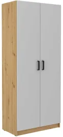 ladna-szafa-biurowa-2-fronty-5-polek-szary-artisan