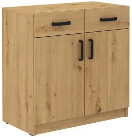 komoda-biurowa-2-fronty-2-szuflady-dab-artisan