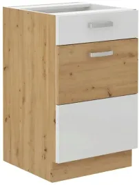 szafka-kuchenna-z-szuflada-50-cm-bialy-dab-artisan
