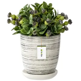 doniczka-ceramiczna-o24cm-z-podstawka-bialy-czarny