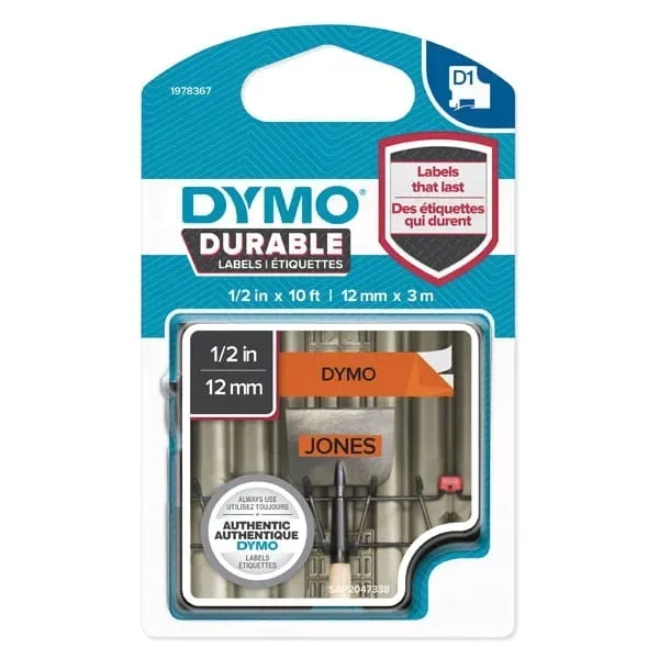 tasma-dymo-d1-durable-1978367-12mm-pomaranc-trwala-stan-nowy-stan-opakowania-oryginalne