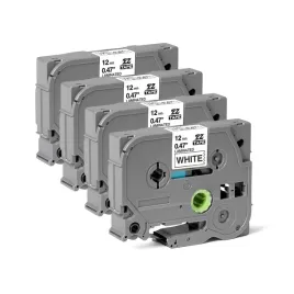 4pak-tasma-tze-231-do-brother-p-touch-h107b-h110-e110-12mm-x-8m-biala