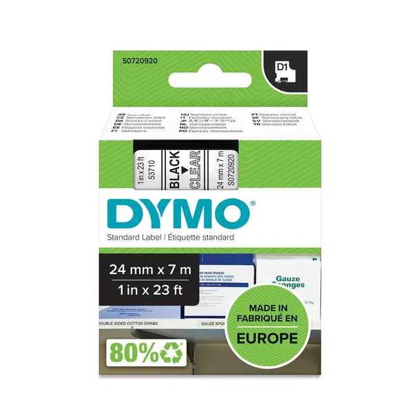 tasma-dymo-d1-53710-24mm-clear-czarny-oryginalna-kod-producenta-s0720920