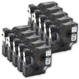 10x-tasma-do-dymo-d1-45013-bialo-czarna-12mm-7m