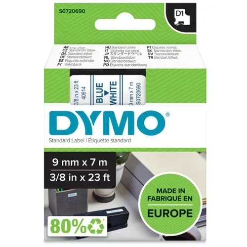 tasma-dymo-d1-40914-9mm-bialy-niebieski-oryginalna