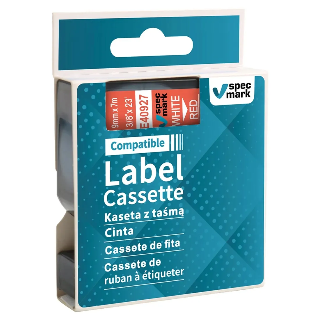 tasma-specmark-do-dymo-d1-40927-9mm-czerwona