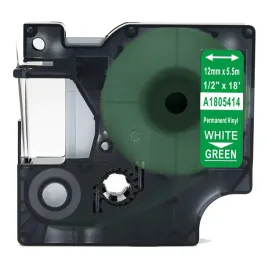 tasma-winyl-specmark-do-dymo-rhino-1805414-12mm-x-55m-zielona-bialy-nadruk