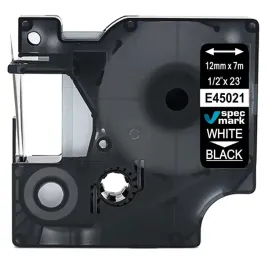 tasma-specmark-do-dymo-d1-45021-12mm-7m-czarna-bialy-drukarka-labelmamager