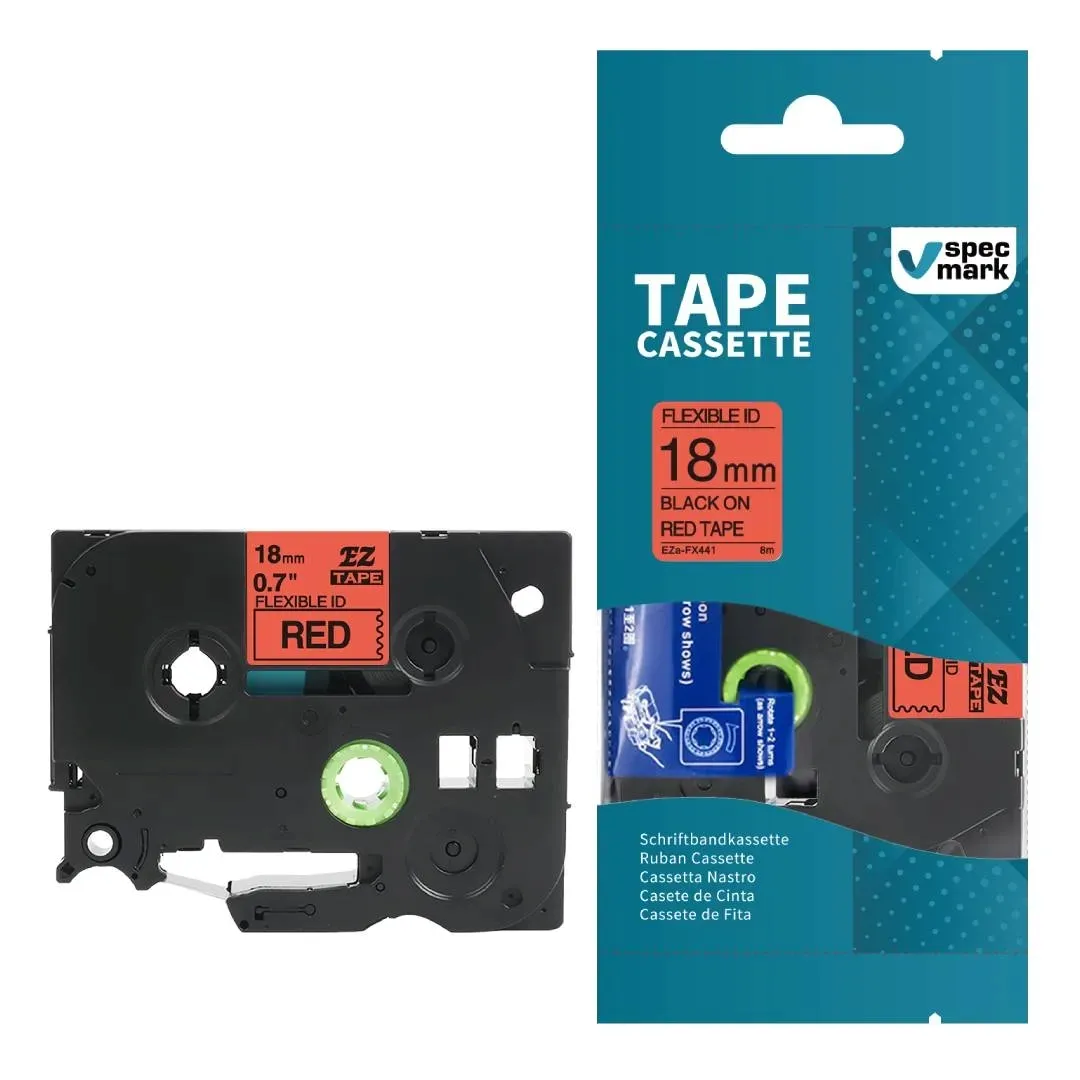 tasma-specmark-do-brother-tz-fx441-18mm-x-8m-czerwona-tze-fx441