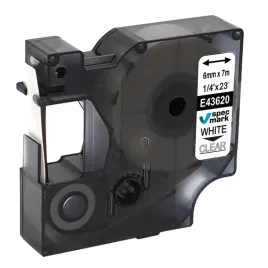 tasma-specmark-do-dymo-d1-43620-6mm-przezroczysta-bialy
