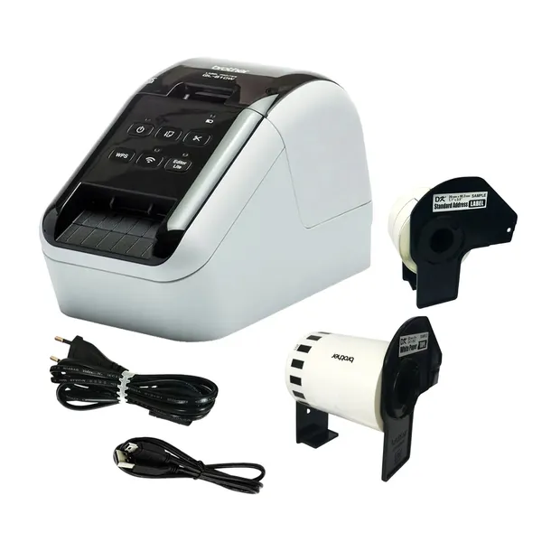 Drukarka etykiet Brother QL-810W WIFI USB QL-810Wc + etykiety