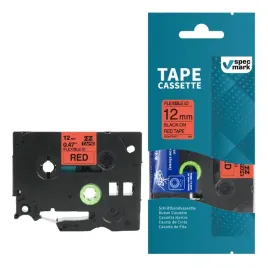 tasma-specmark-do-brother-tze-fx431-12mm-x-8m-czerwona-flexi