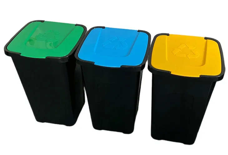 Zestaw koszy do segregacji śmieci Sortix 3x50L
