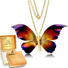 zloty-lancuszek-925-duzy-motyl-kolor-tytan-grawer