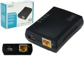 digitus-serwer-wydruku-print-server-1xrj45-hub-usb