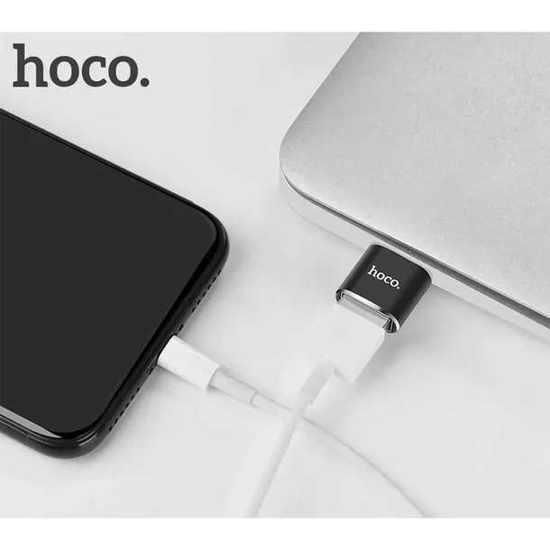 adapter-otg-typ-c-do-usb-a-ua5-czarny-konwerter-marka-hoco