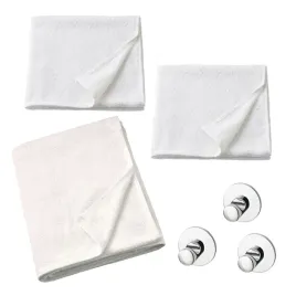 zestaw-komplet-recznikow-biale-hak-samoprzylepny