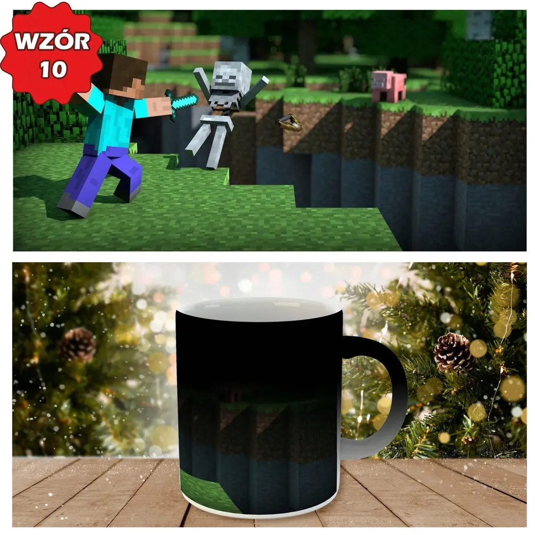 kubek-magiczny-fp-minecraft-steve-creeper-gift-stan-nowy