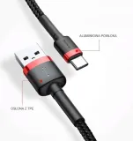 kabel-baseus-kevlar-usb-typ-c-1m-czerwony-kolor-czarny