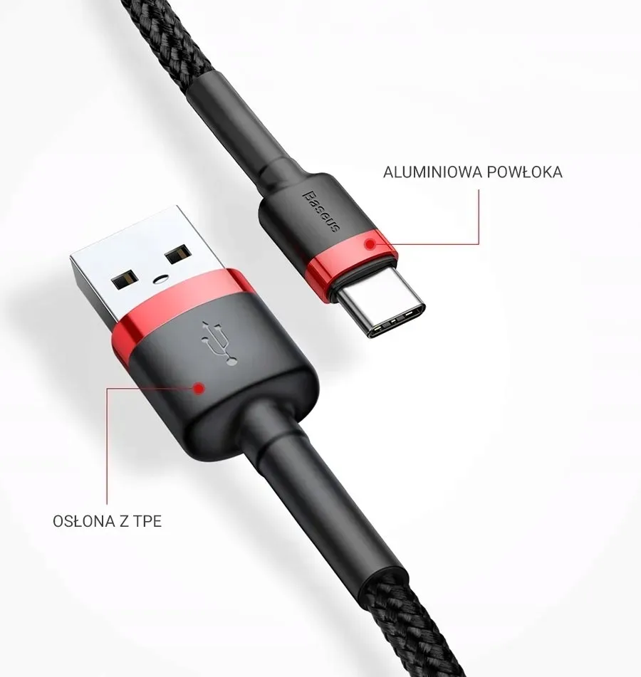 kabel-baseus-kevlar-usb-typ-c-1m-czerwony
