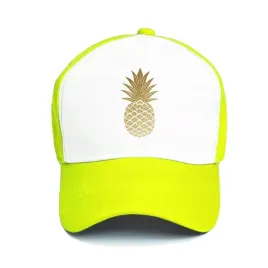 czapka-z-daszkiem-zolta-ananas
