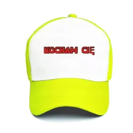 czapka-z-daszkiem-zolta-kocham-cie