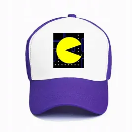czapka-z-daszkiem-fioletowa-pacman