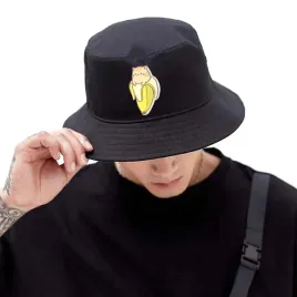 kapelusz-bucket-hat-czarny-banan-01