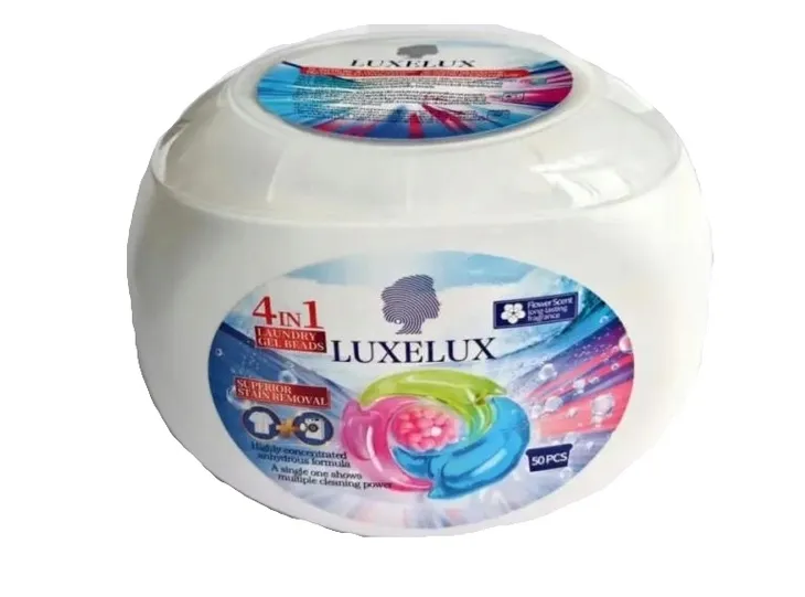 KAPSUŁKI DO PRANIA Luxelux uniwersalne perfumowane żelowe 4w1 50 sztuk