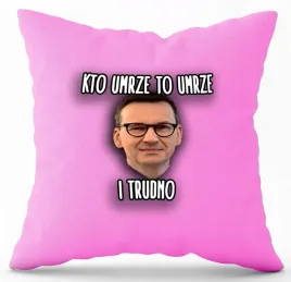poduszka-rozowa-nadruk-pdm-politycy-50-prezent