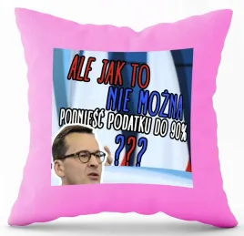 poduszka-rozowa-nadruk-pdm-politycy-65-prezent