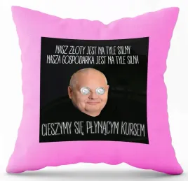 poduszka-rozowa-nadruk-pdm-politycy-21-prezent