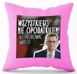 poduszka-rozowa-nadruk-pdm-politycy-49-prezent