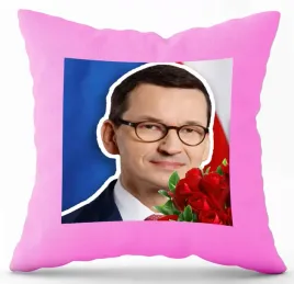 poduszka-rozowa-nadruk-pdm-politycy-55-prezent