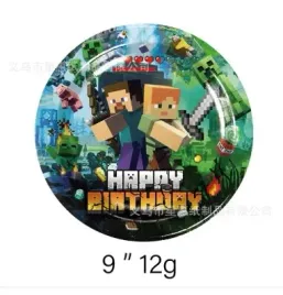 talerzyki-papierowe-urodzinowe-minecraft-10-szt-w-zestawie