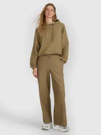 spodnie-z-dzianiny-strukturalnej-damskie-4f-4fraw25ttrof1669-83s-brazowy-xs