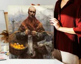 obraz-na-plotnie-pomaranczarz-testoviron-100x75-stan-nowy