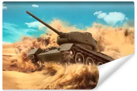 fototapeta-czolg-wojskowy-na-pustyni-dekor-450x300