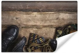 fototapeta-mundur-wojskowy-kabura-buty-3d-450x300