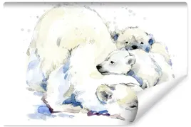 fototapeta-misie-polarne-akwarela-bajka-3d-450x300