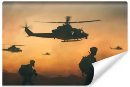 fototapeta-wojsko-helikoptery-zolnierze-3d-450x300