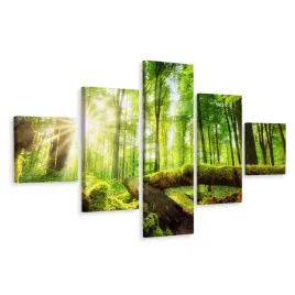 obraz-wieloczesciowy-lesny-krajobraz-3d-250x150