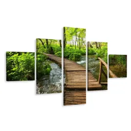 obraz-5-czesciowy-lesny-pejzaz-pomost-3d-250x150